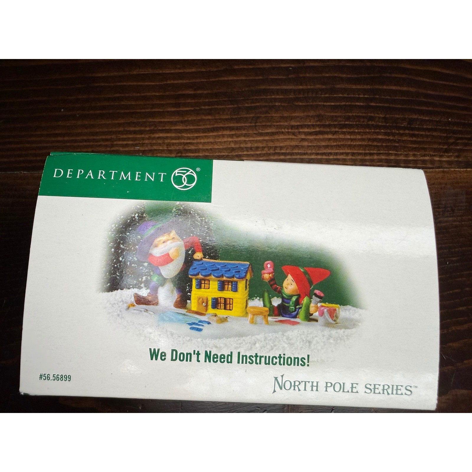 Dept 56 North Pole We Don’t Need Instructions Elves Figurine 56.56899 Boxed
