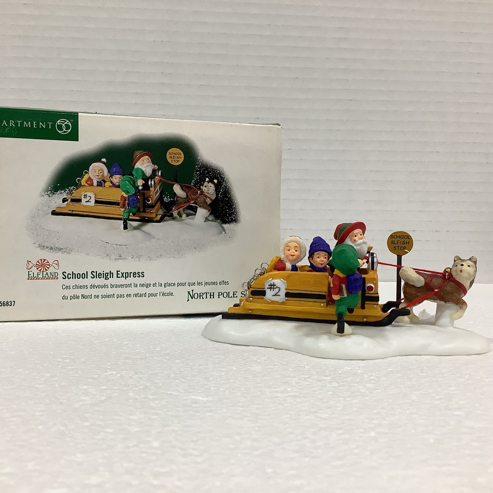 Department 56 North Pole Series 56837 School Sleigh Express Accessory
