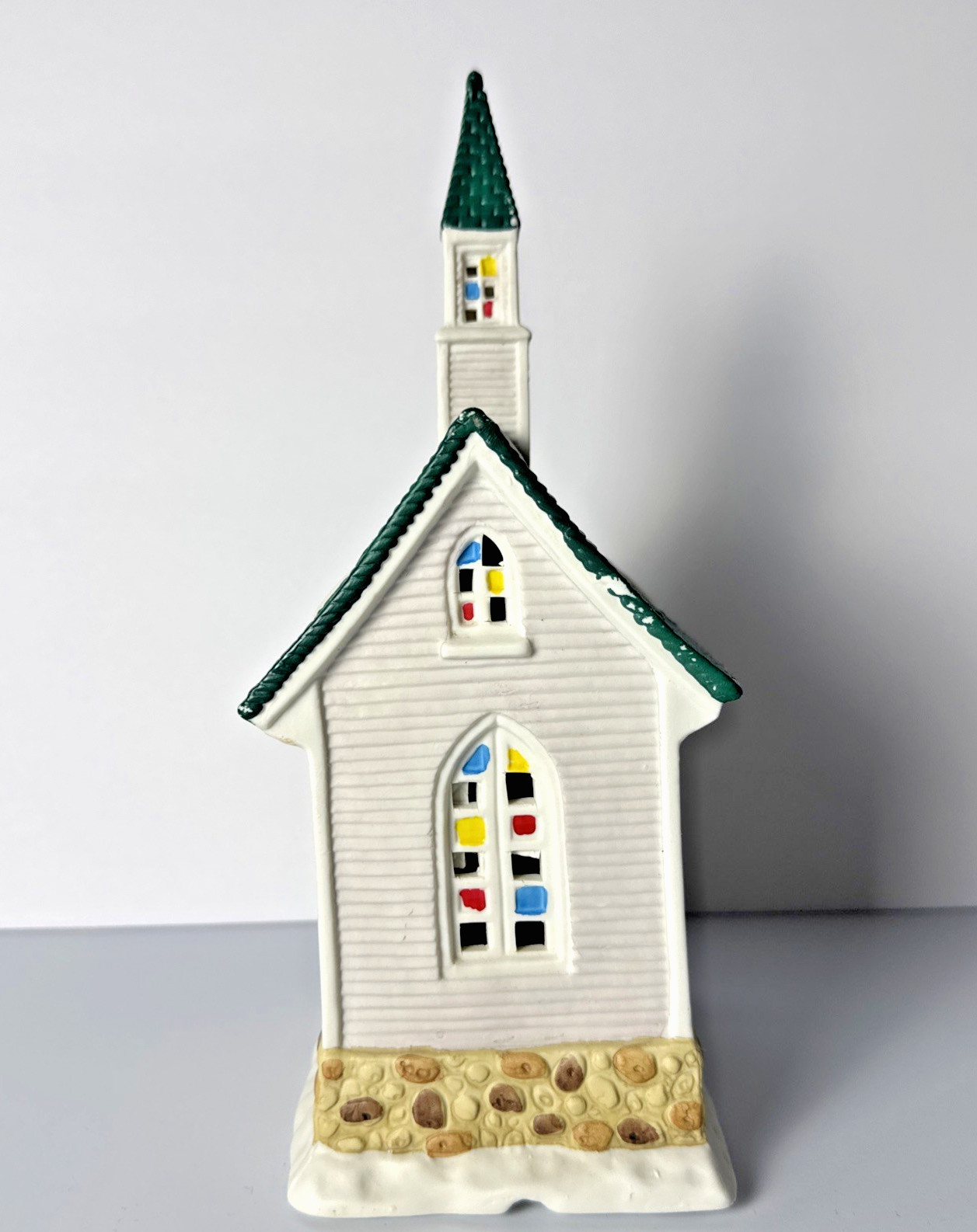 1995 Dayton Hudson Bedford Falls Chapel Lighted House w/ NEW Cord & Bulb