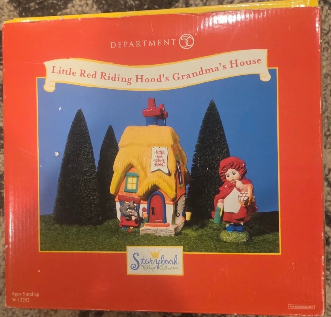 Department 56 Storybook Village #56.13252 Little Red Riding Grandmas House New