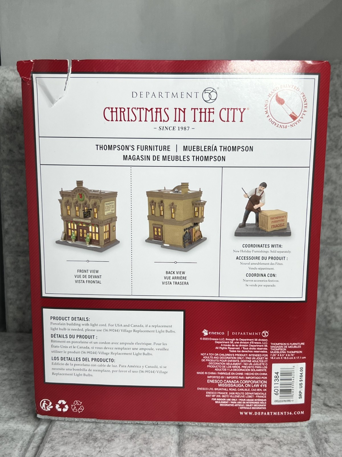Department 56 Christmas in the City – Thompson’s Furniture 6011384 NEW