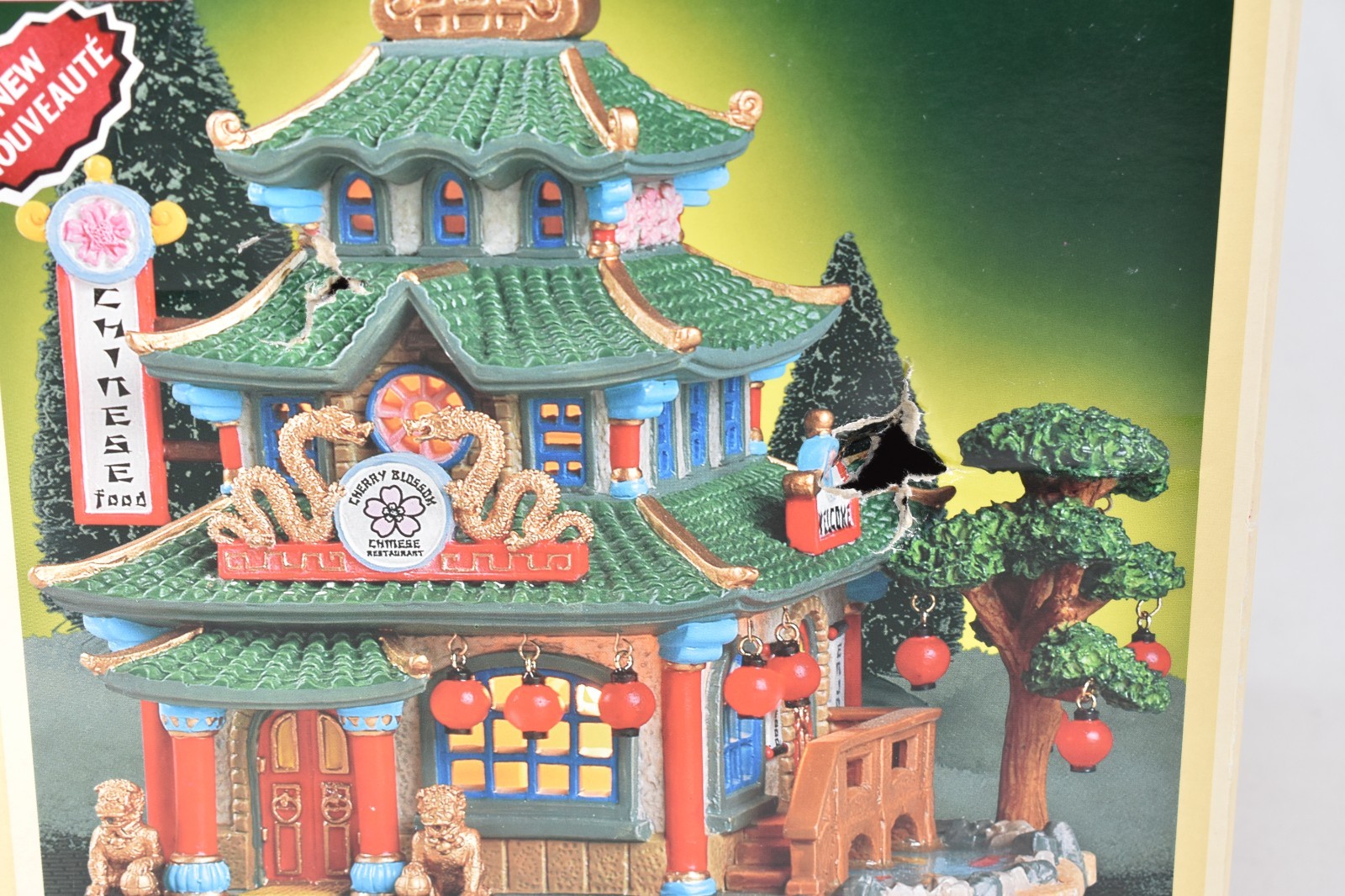 Lemax Caddington Village Cherry Blossom Chinese Restaurant 2005 Light Cord Box