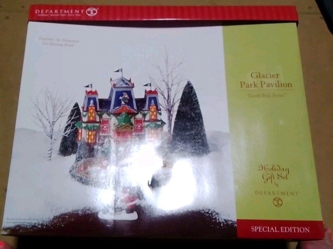 VTG Department 56 Village GLACIER PARK PAVILION North Pole Series IceRink NIB