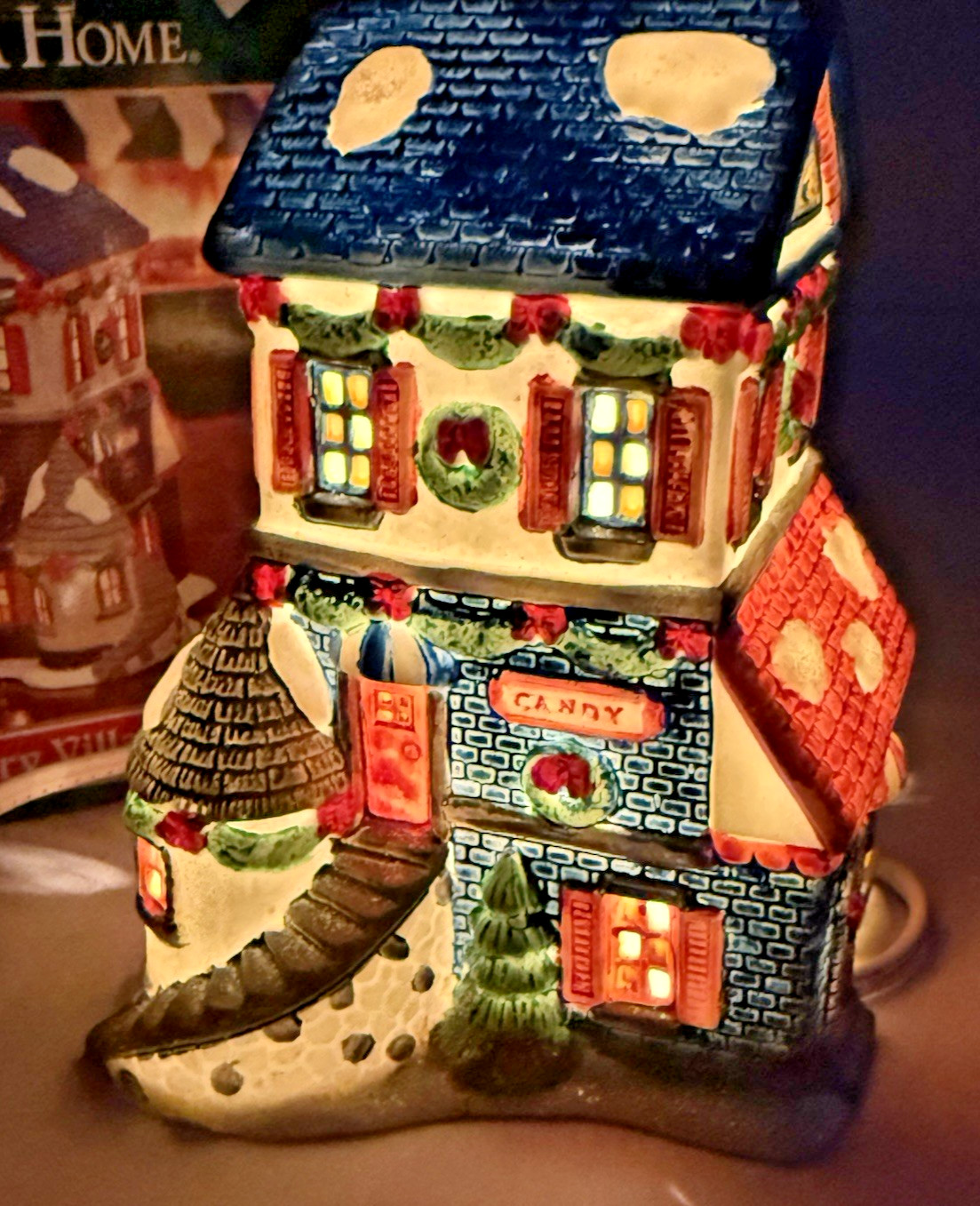 Christmas Trim A Home K Mart EXCL Bayberry Village CANDY STORE Lighted House