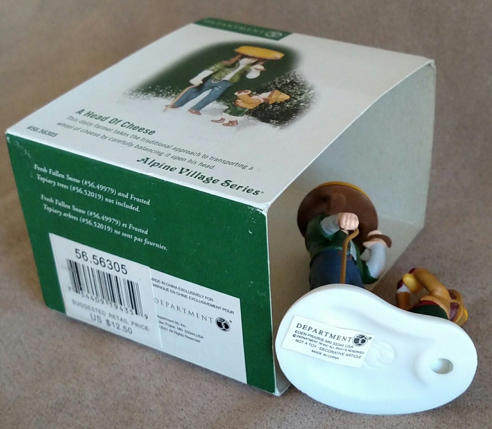 A Head Of Cheese #56305 Department 56 Alpine Village -BUYER GUARANTEE