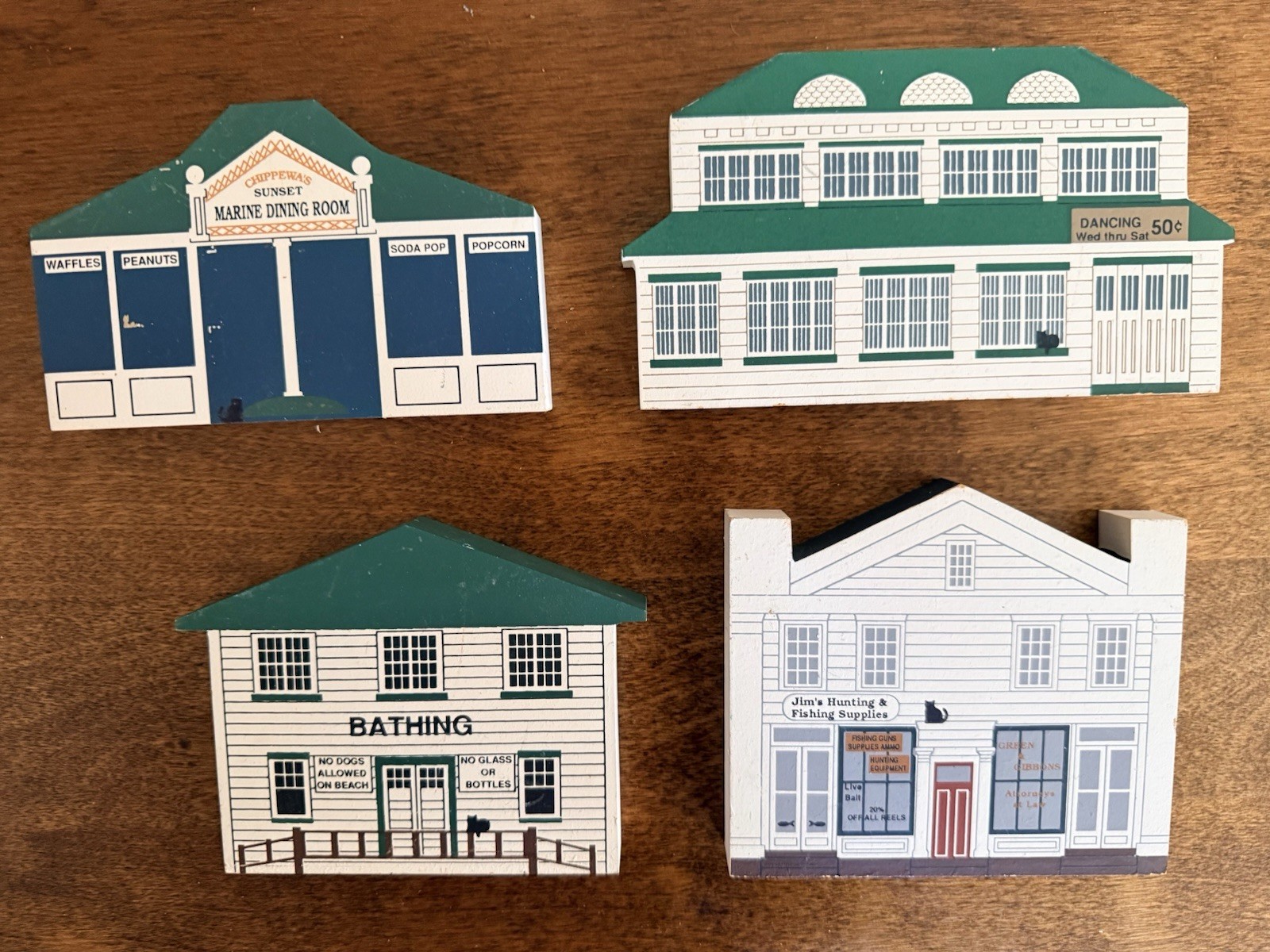 Cat’s Meow Village Chippewa Lake/Nautical Series Set of 4