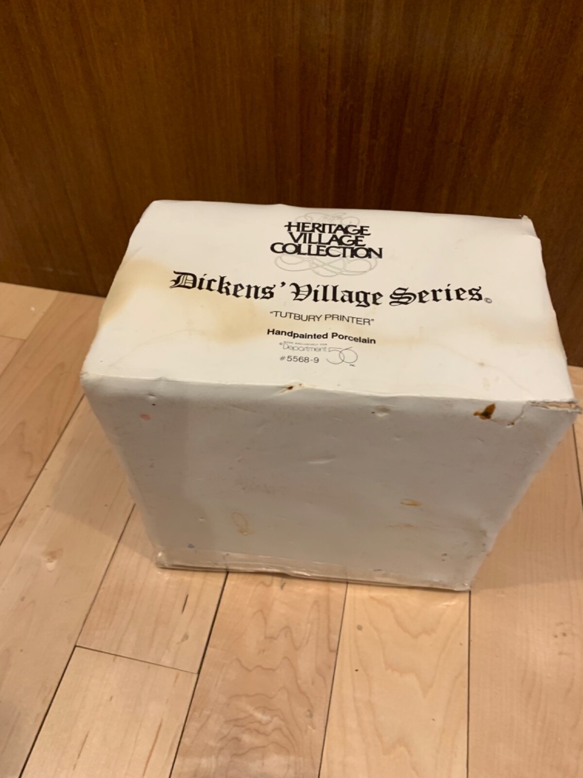 Dept 56 Tutbury Printer 1990 Dickens Village 5568-9 w/ Box & Light Retired