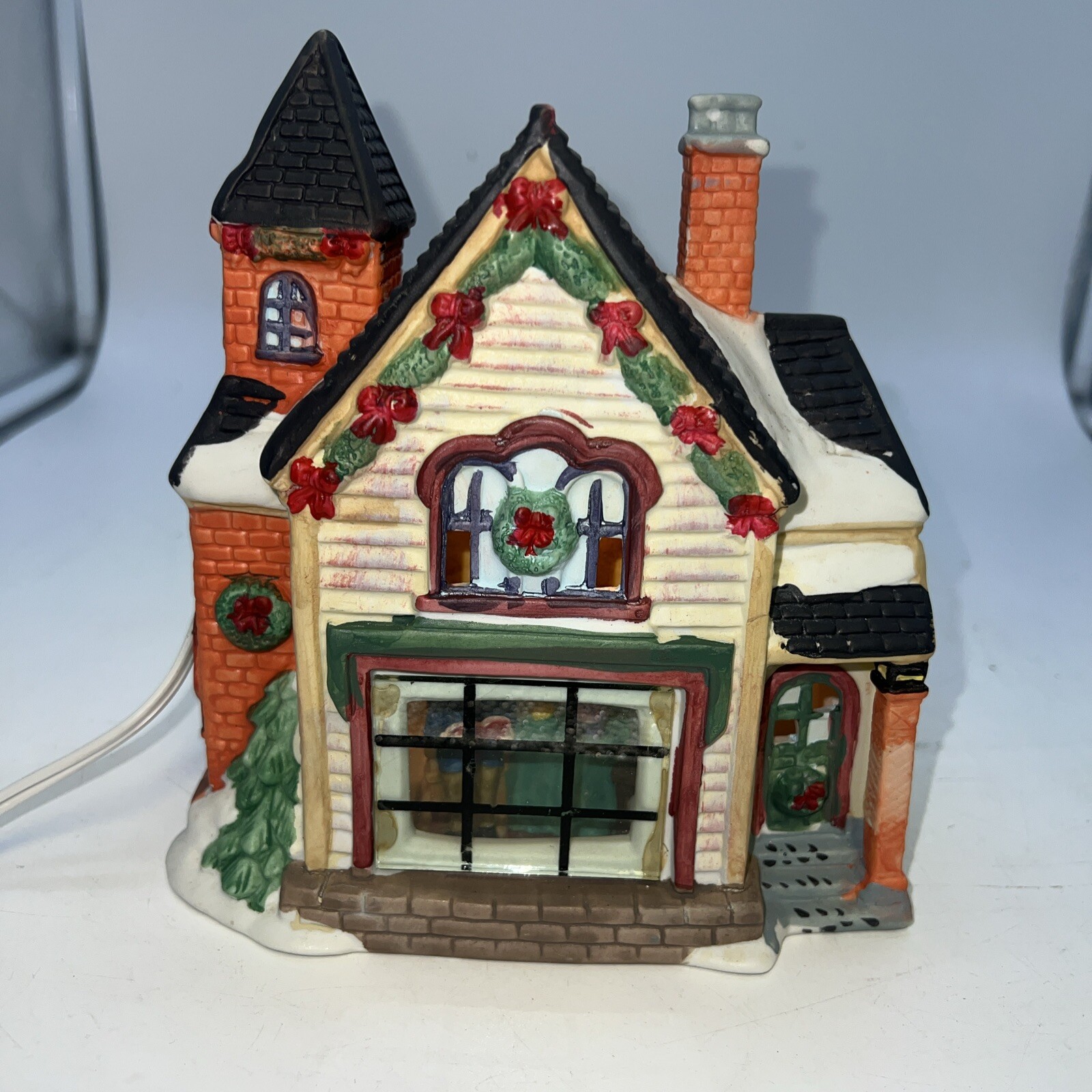 Vintage Christmas Family House Village Long Rich LTD Lighted-no Box