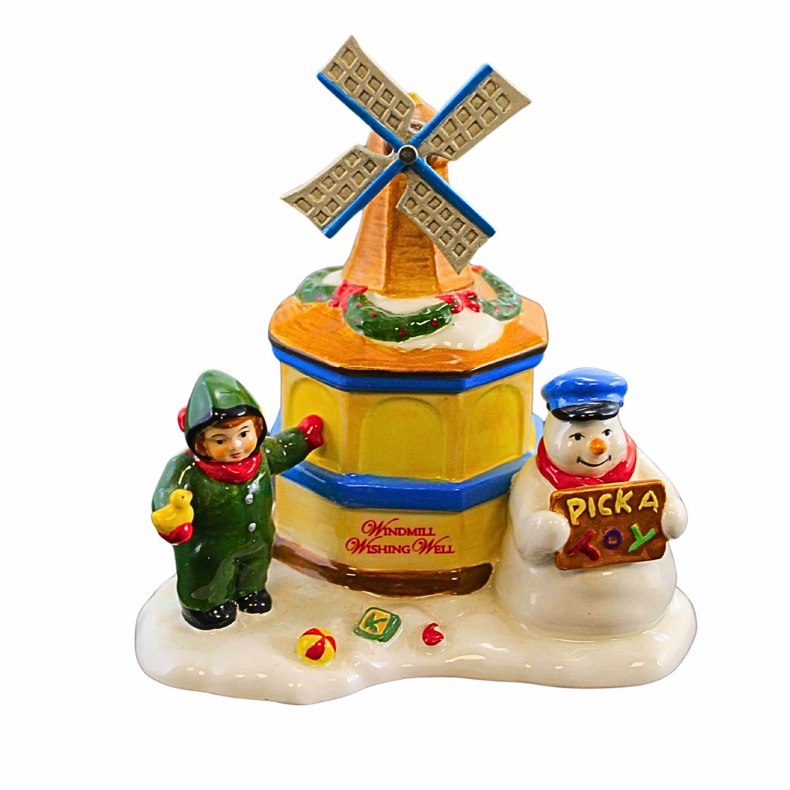 Dept 56 Accessories Windmill Wishing Well Ceramic Snow Village Christmas 55431