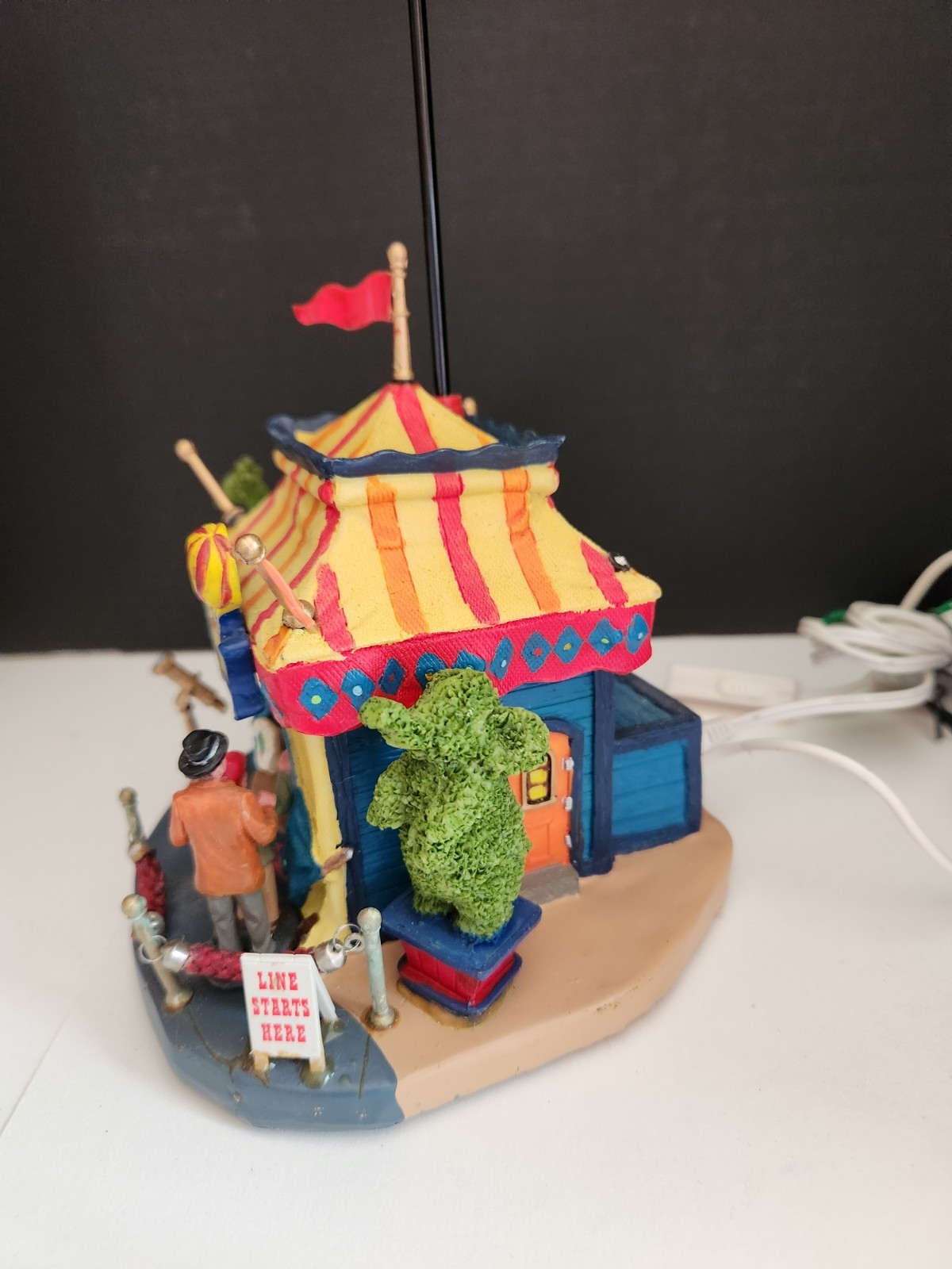 Vtg Lemax 2006 Village Balloon Rides Carnival Circus Lighted Moves 644916 W/Box