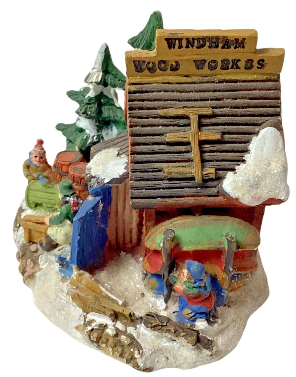 Cobblestone Corners 2004 Windham Heights Christmas Village Wood Works Shop