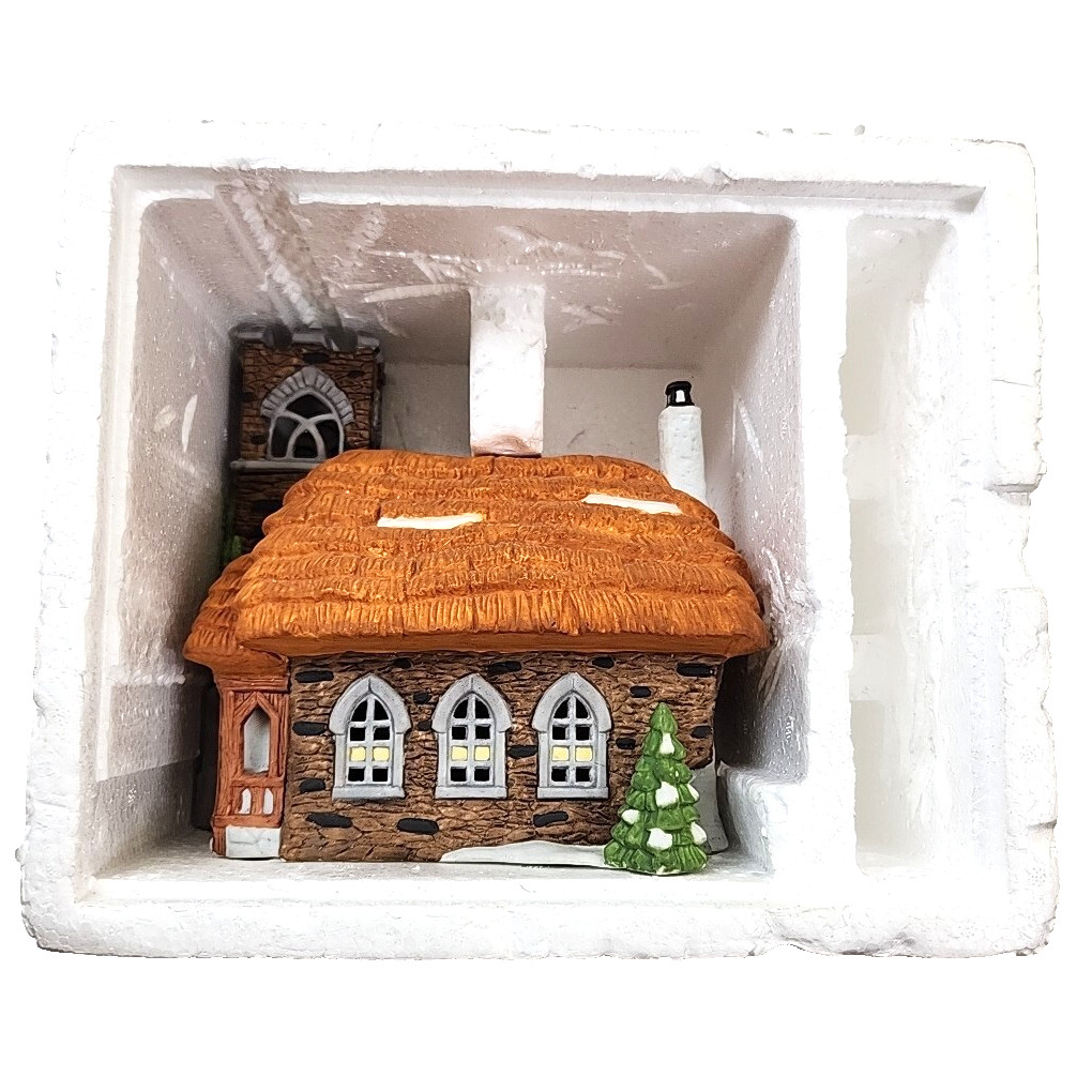 Vtg Dept. 56 Dickens Village Ivy Glen Church 1988 Xmas No Light 59277 Styrofoam