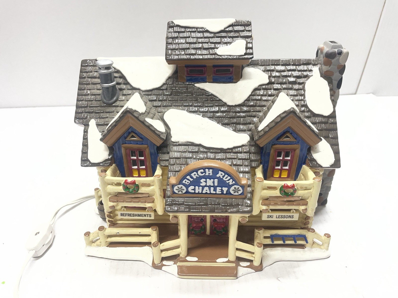 Department 56 Burch Run Ski Chalet Snow Village In Box 54882