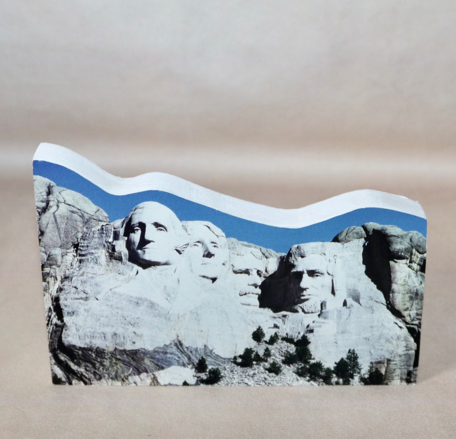 Mount Rushmore ~ Rapid City SD 8/11/96 Photo On Wood Shelf Sitter