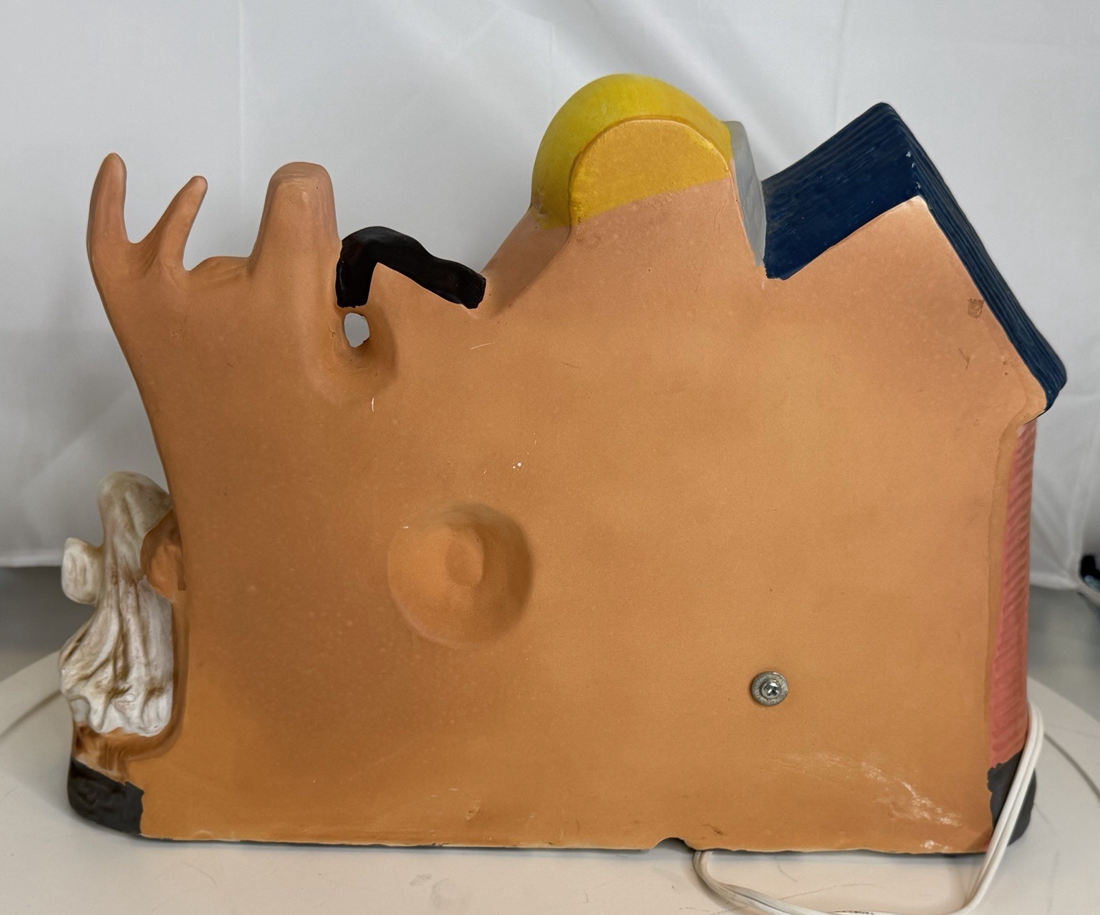 Vintage 1978 Halloween Kimple Mold Spooky Haunted House Ceramic Holiday