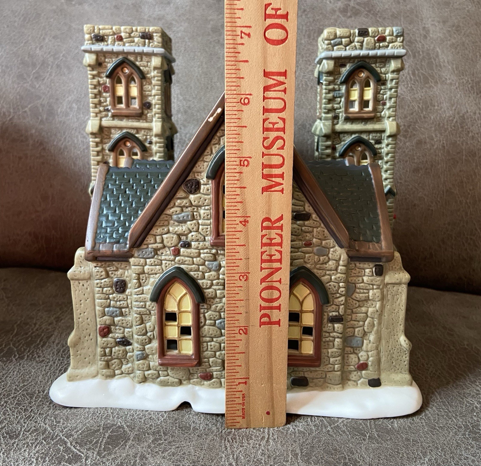 St. Nicholas Square Cathedral of Peace Christmas Village Church Illuminated READ