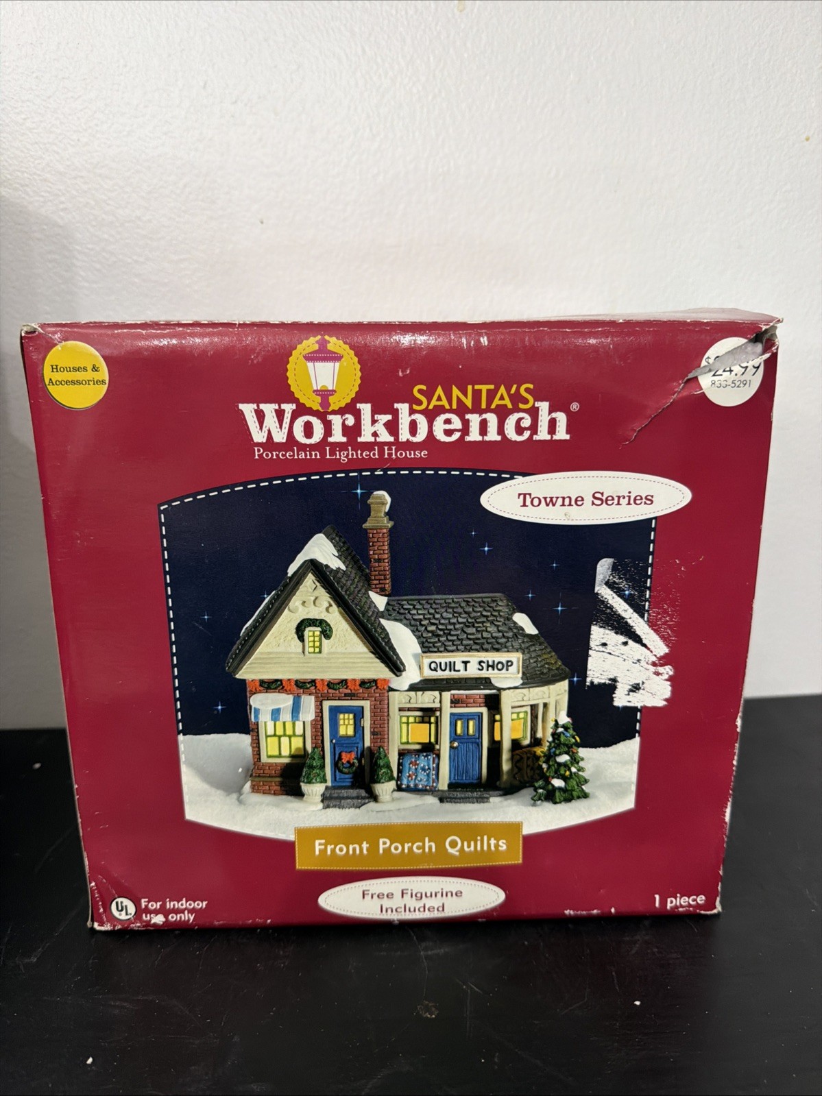 Santa’s Workbench 2006 Towne Series Front Porch Quilts No Figure Included