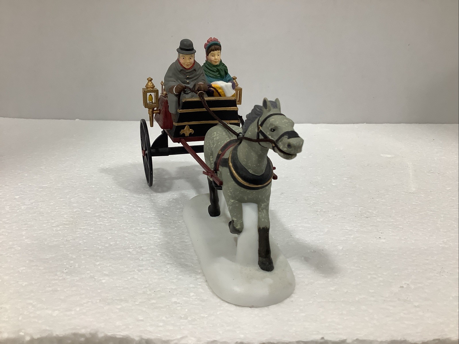 Dept 56 Heritage Village Series Accessory #58401 Red Christmas Sulky