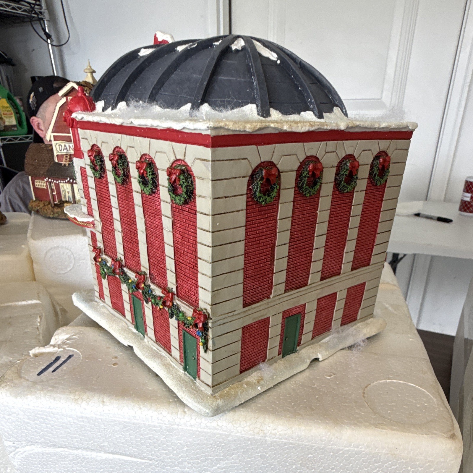 Hawthorne Village Thomas Kinkade Backdraft Firehouse Theater Lighted 2004