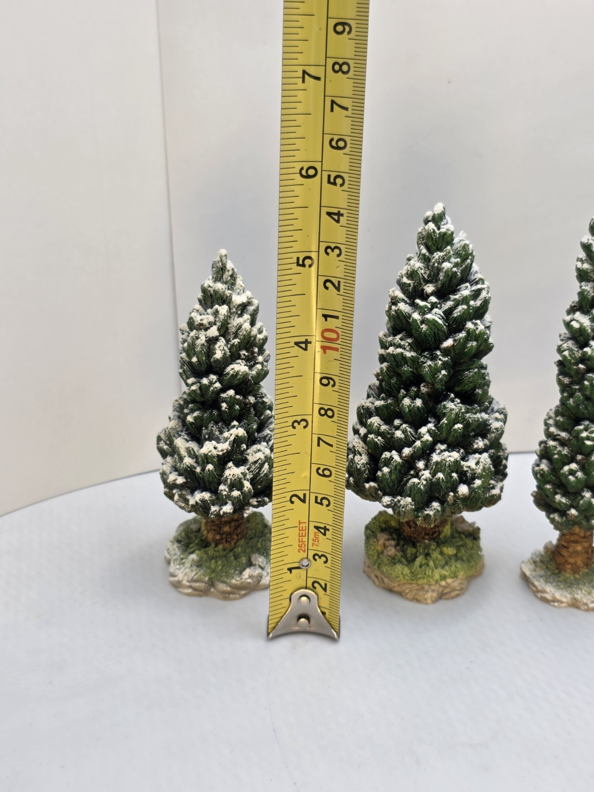 Dept 56 Village Snowy Evergreens Set 6 Medium Trees 52613 Christmas Snow Decor