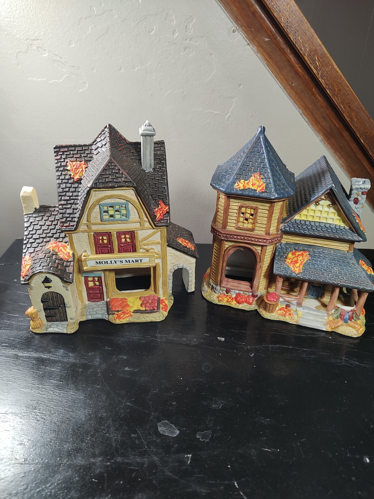 Autumn Accents Harvest Houses X2 Molly’s Market And The Farmhouse No Lights Inc.