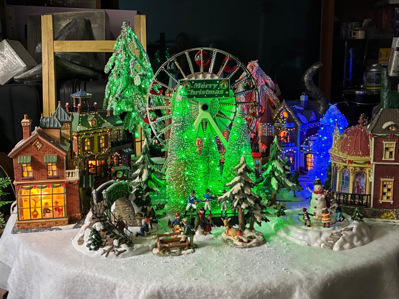 CHRISTMAS VILLAGE OWN CREATED IT