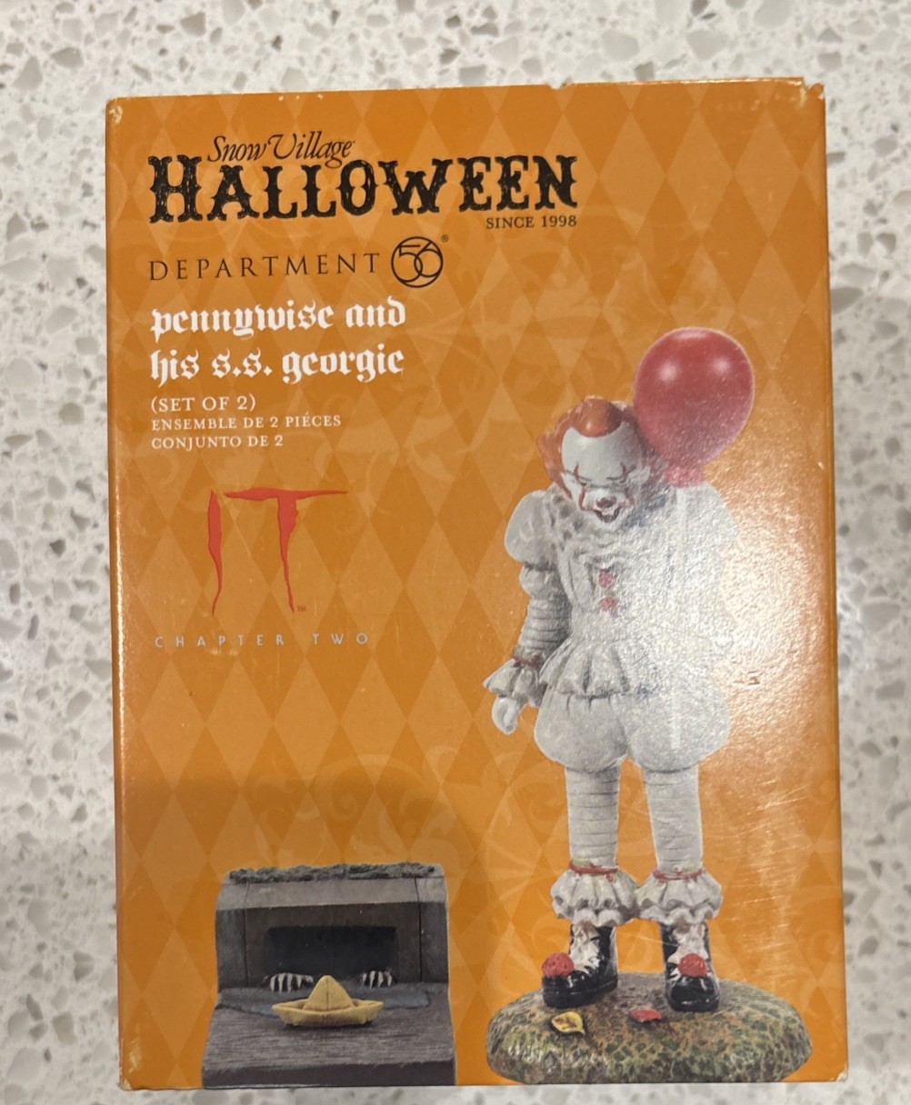 Dep. 56 Halloween Pennywise and The S.S. Georgie-Feline Noir Debut 2024