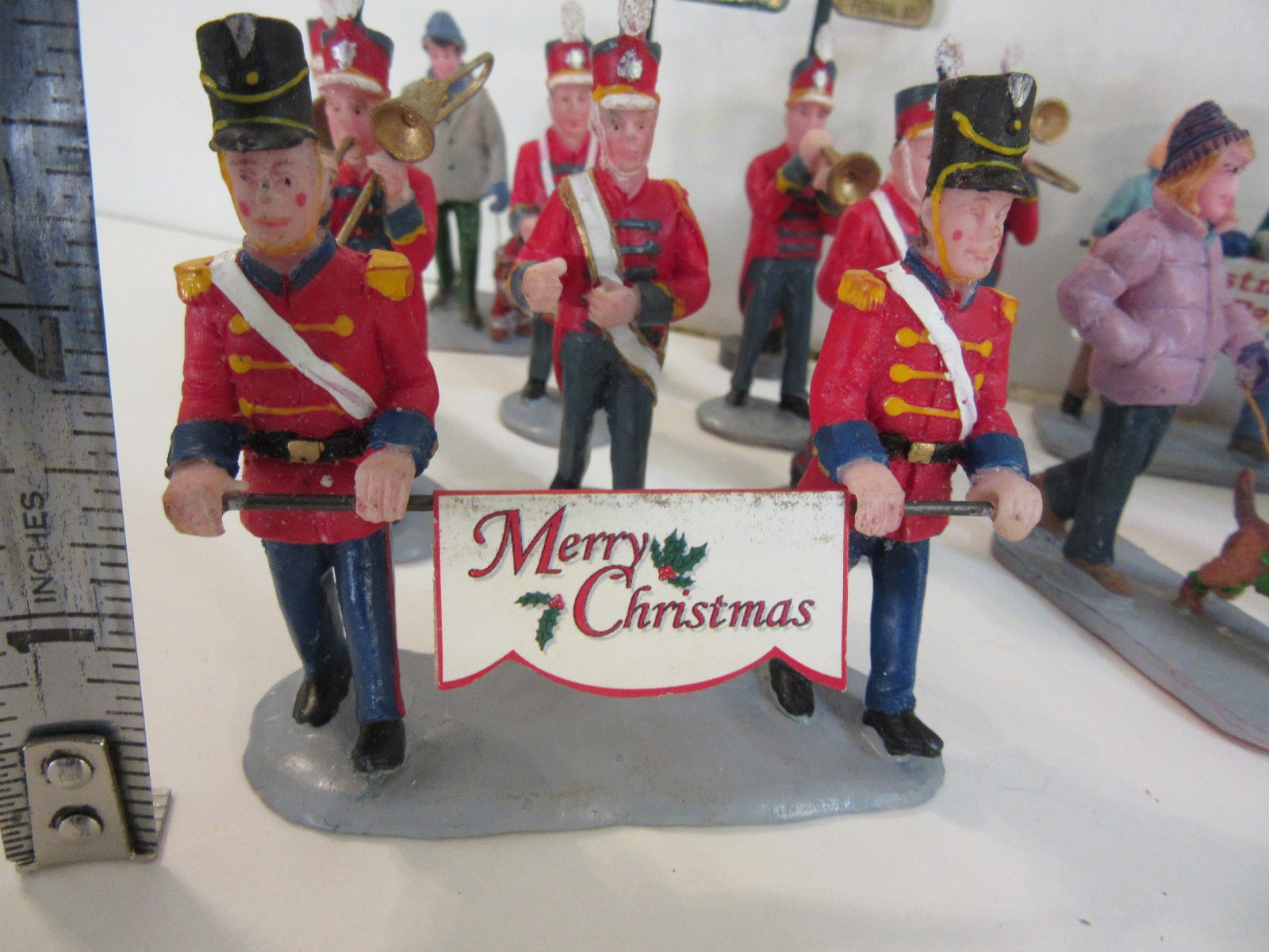 Christmas Village Figures Accessories Decor Lot of 26 Pieces LEMAX Mixed