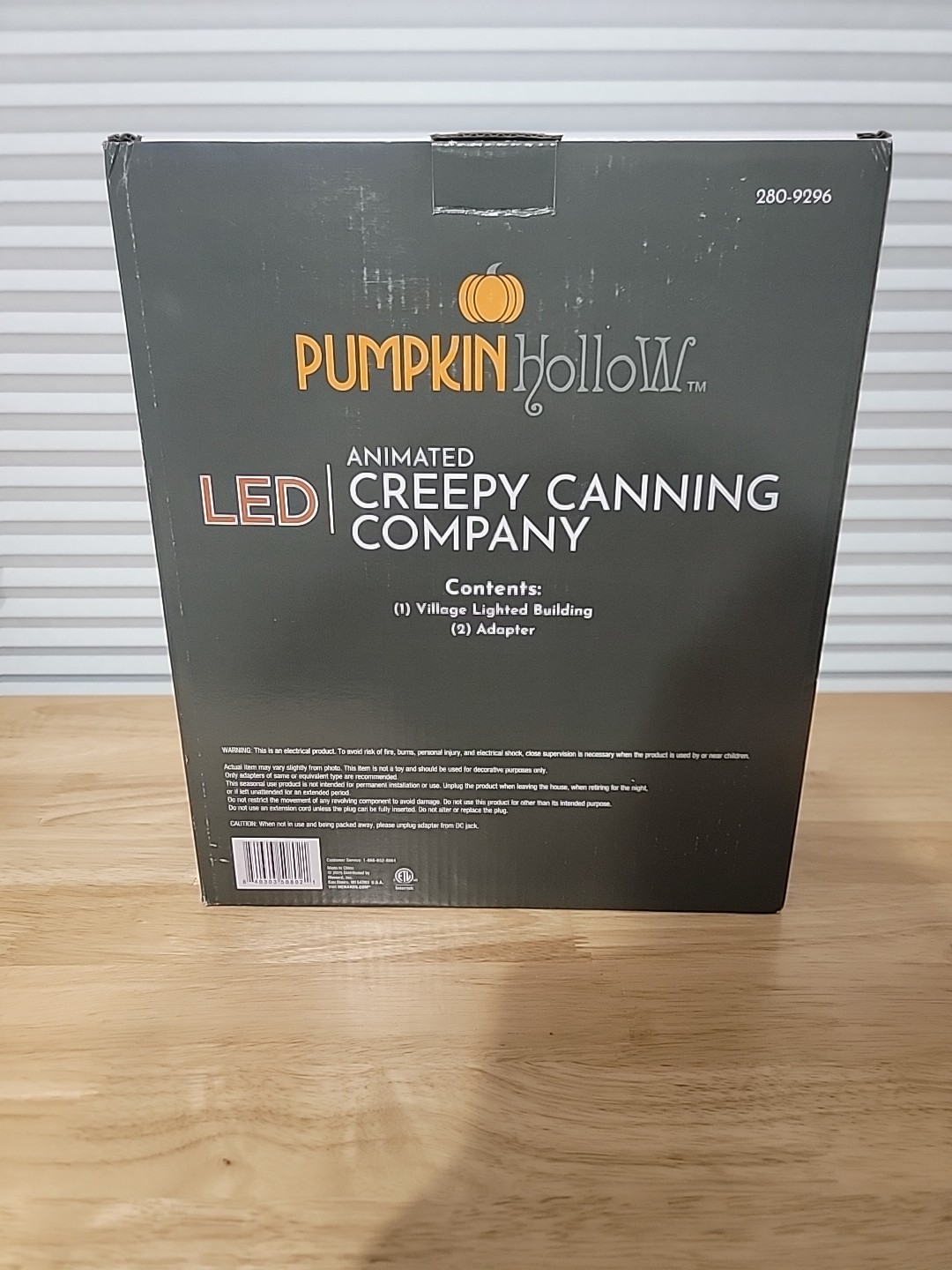 Pumpkin Hollow Animated Creepy Canning Company Halloween Village Piece