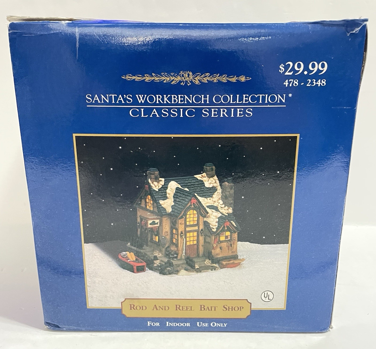 Vintage Santa’s Workbench Collection Classic Series Rod & Reel Bait Shop 1999
