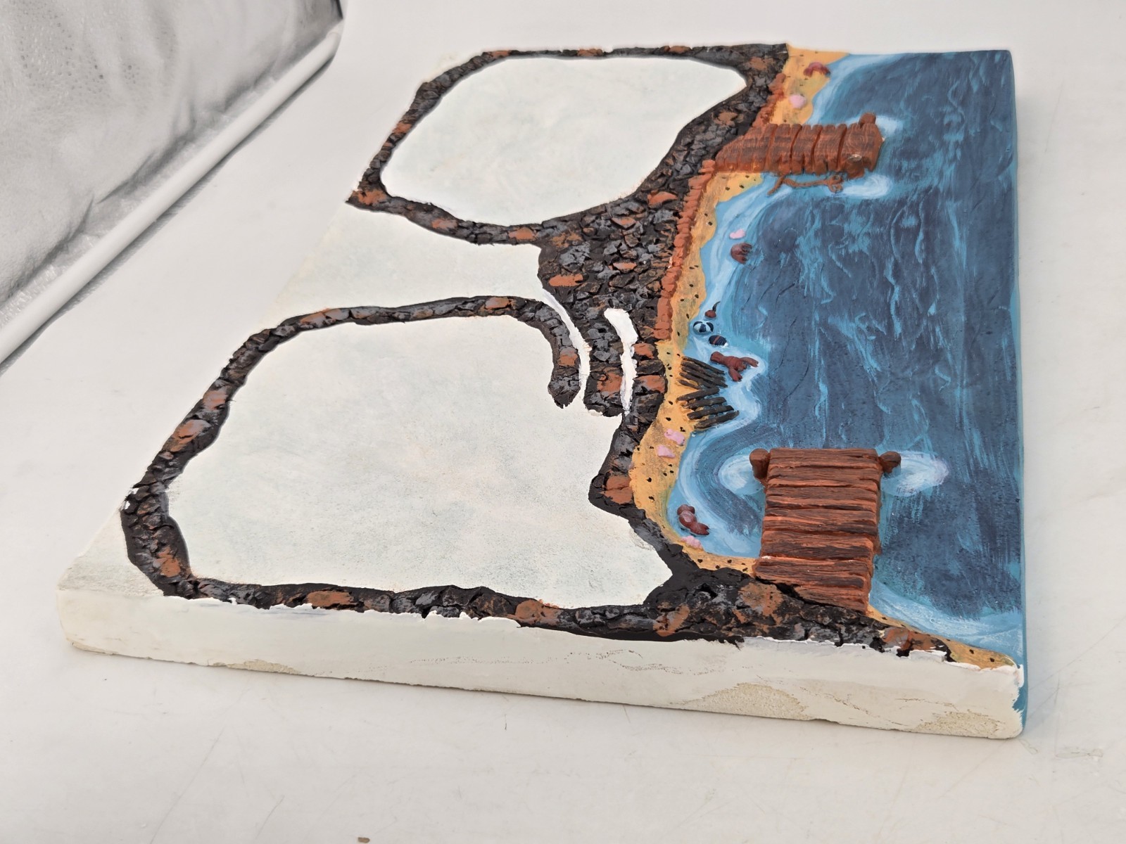 Share The Joy Hand Painted “Seaport Base ” For Porcelain Collectibles, Buildings