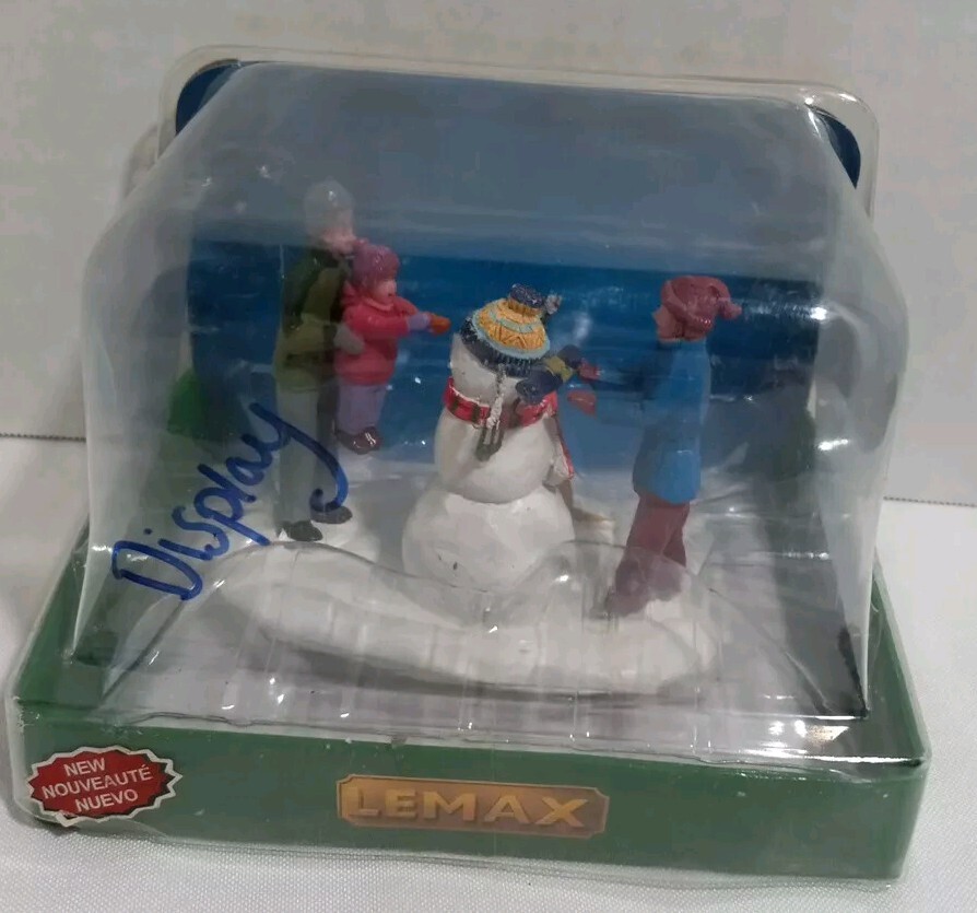 Lemax Christmas Holiday Village Family Figure Her First Snowman 2014 #43105