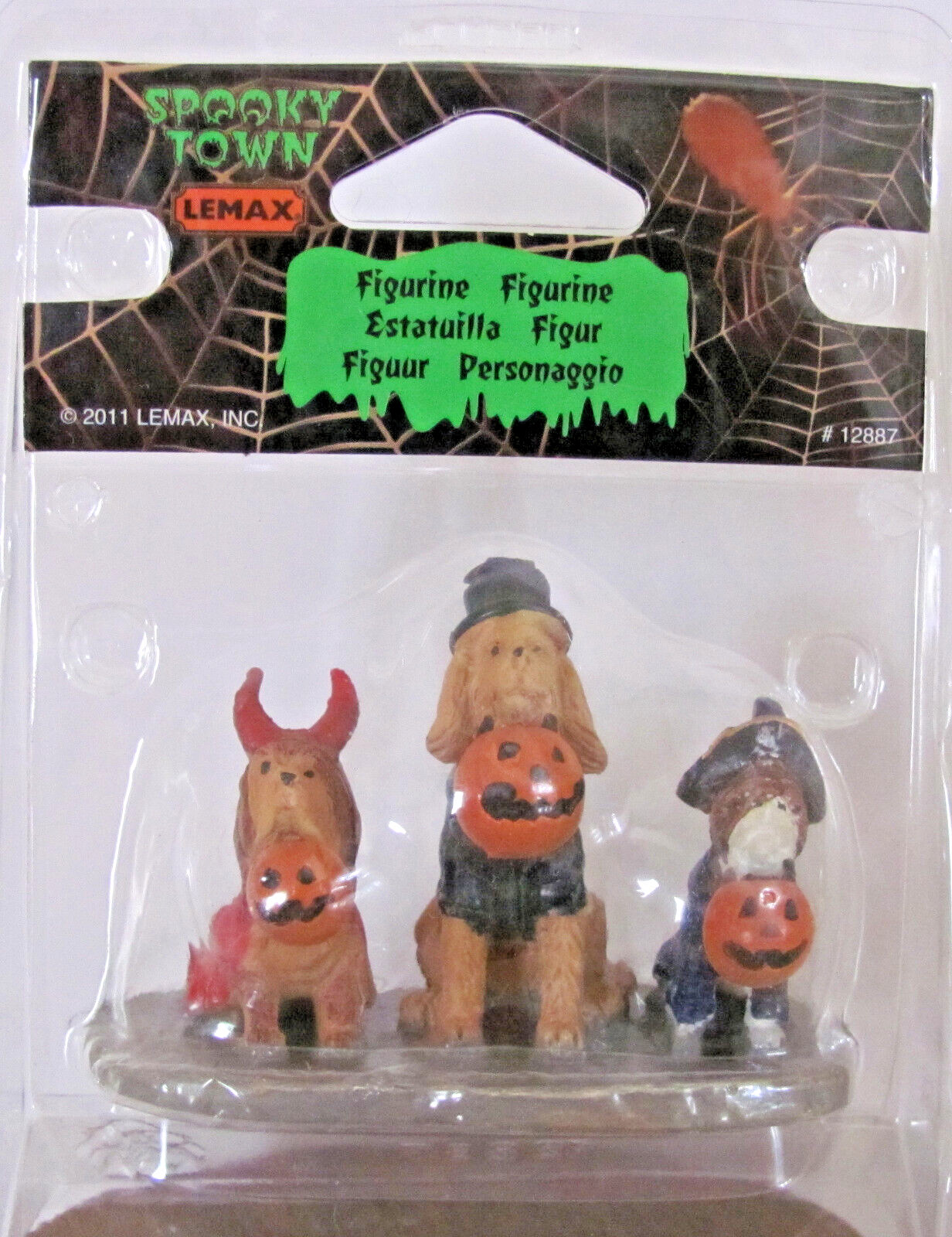 Lemax Spooky Town Figurine – Trick Or Dog Treats #12887
