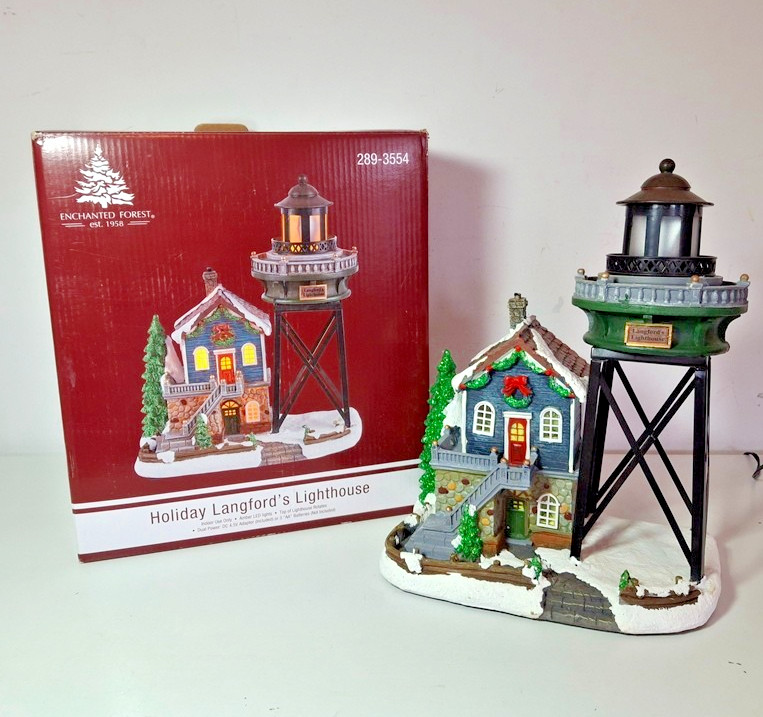Enchanted Forest Christmas Village Holiday Langford’s Lighthouse 2021, #289-3554