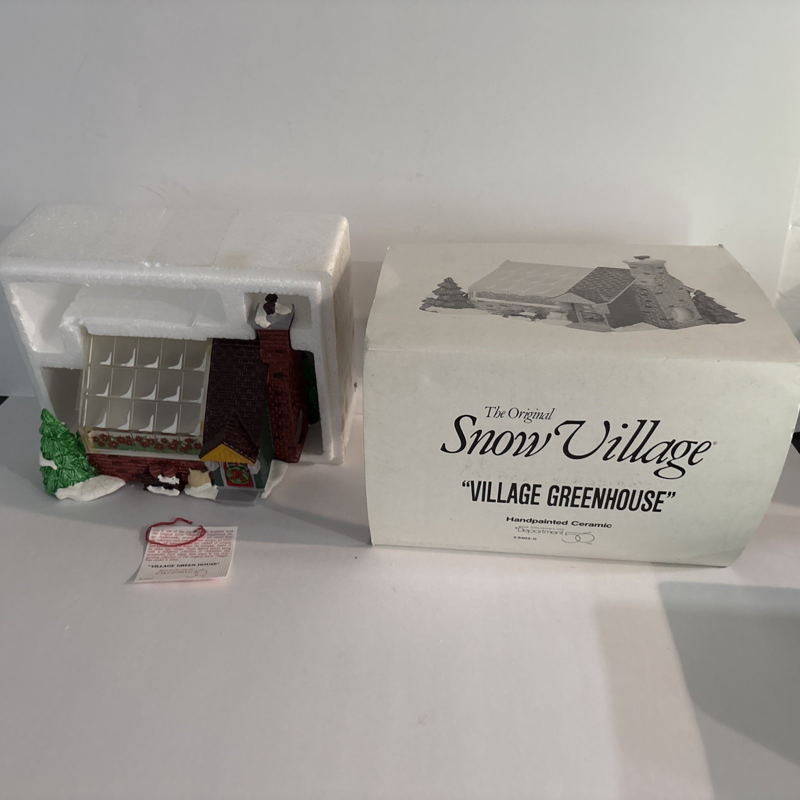 Department 56 The Original Snow Village Christmas Village Greenhouse #54020