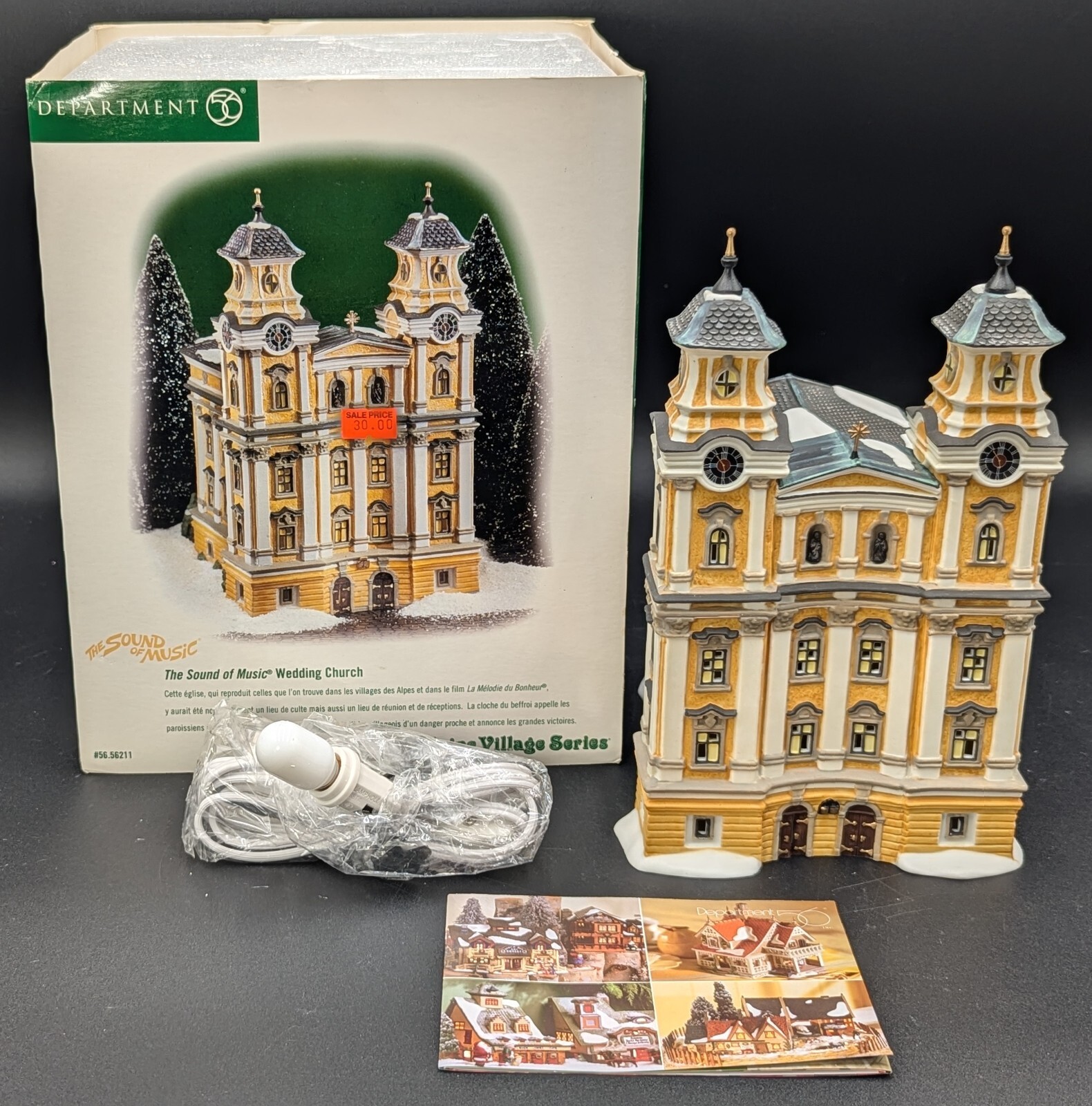 DEPARTMENT 56 SOUND OF MUSIC WEDDING CHURCH # 56.56211 ALPINE VILLAGE SERIES