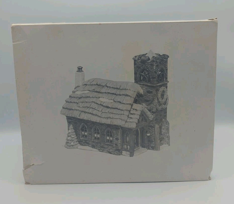 Dept 56 Ivy Glen Church Retired 1988 Dickens Christmas Village w/ Light & Carton
