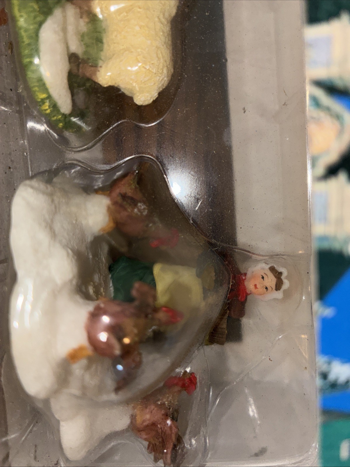 Christmas Village Decor Mixed Lot Of 14 Figurine People Trees Display