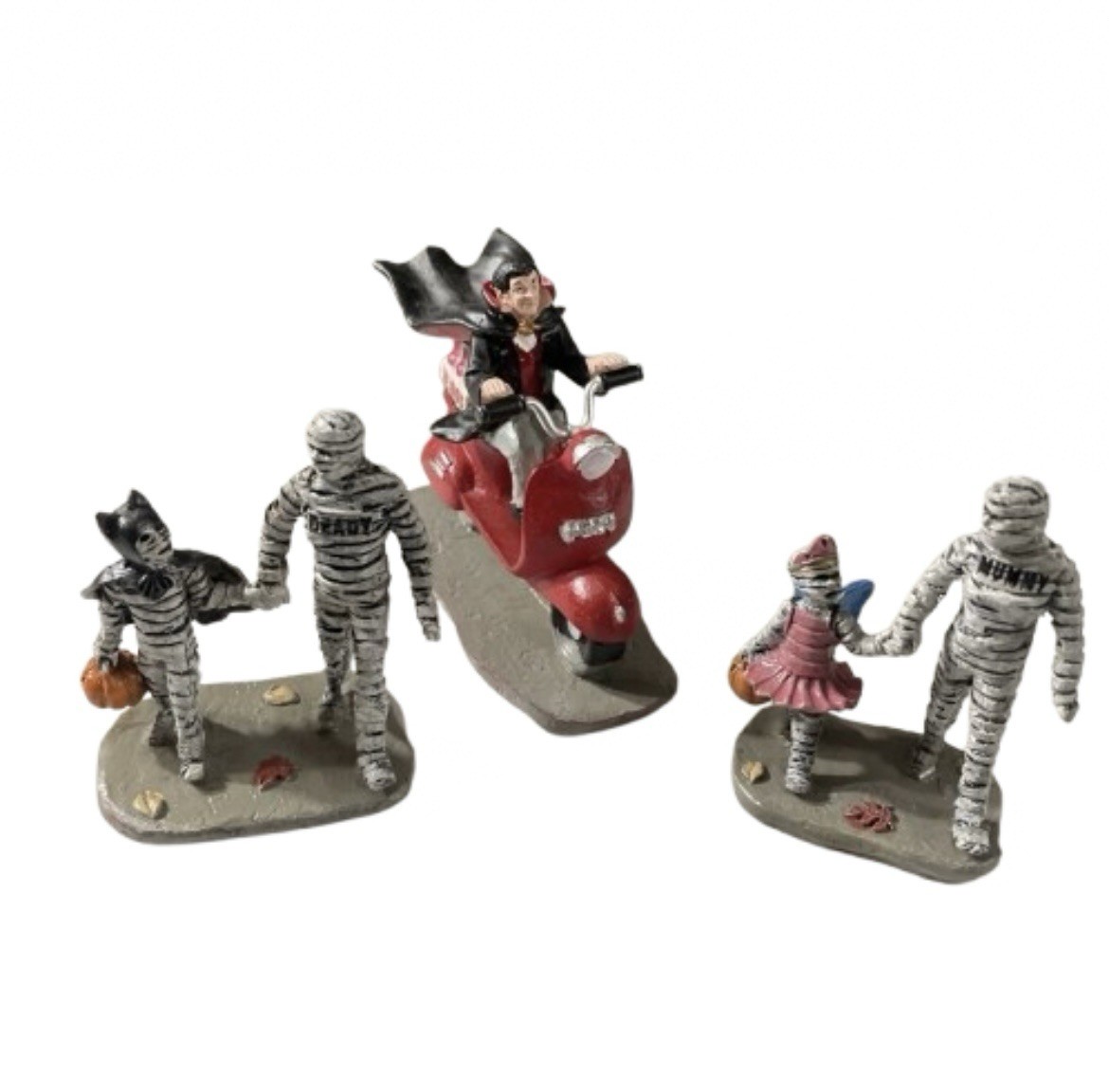 Lemax Vampire Blood Run Trick Or Treat Mummy Figurine Set