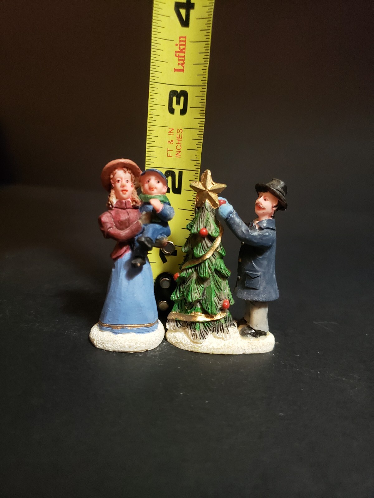 Holiday Time Santas Workbench Christmas Village Family Decorating Tree Star