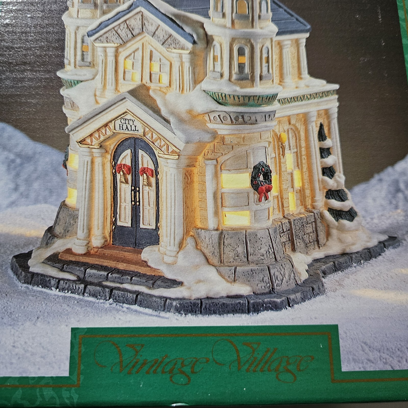 Vintage Village~ 🎄Christmas On Main Street~ City Hall ~ LIGHTS UP ~ Beautiful