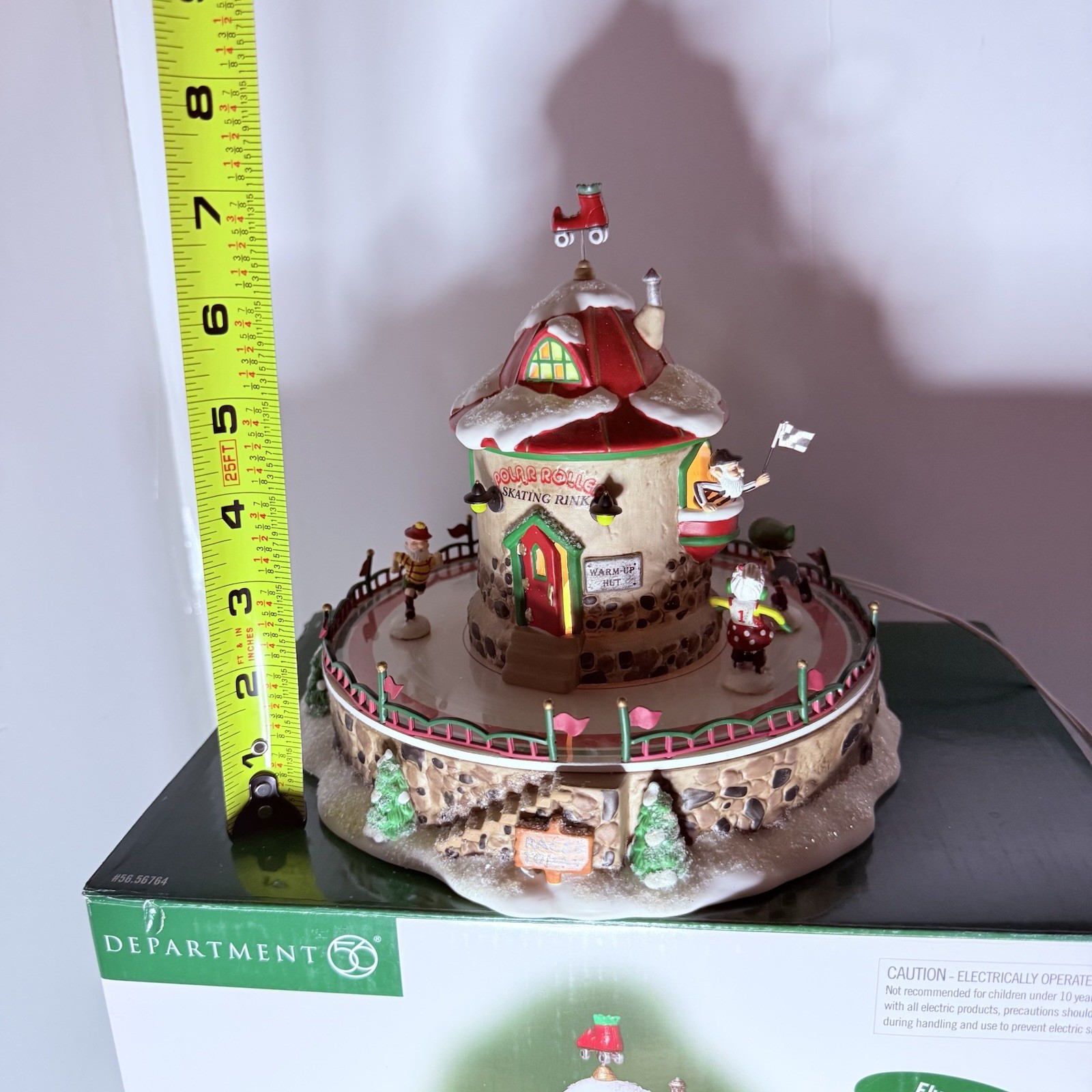 Department 56 North Pole Series Polar Roller Rink Illuminated Christmas Village