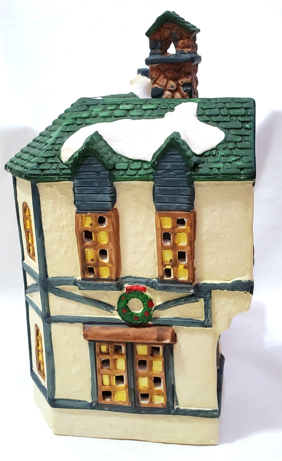Holiday Expressions DAILY NEWSPAPER Christmas Village building house CHIPPED