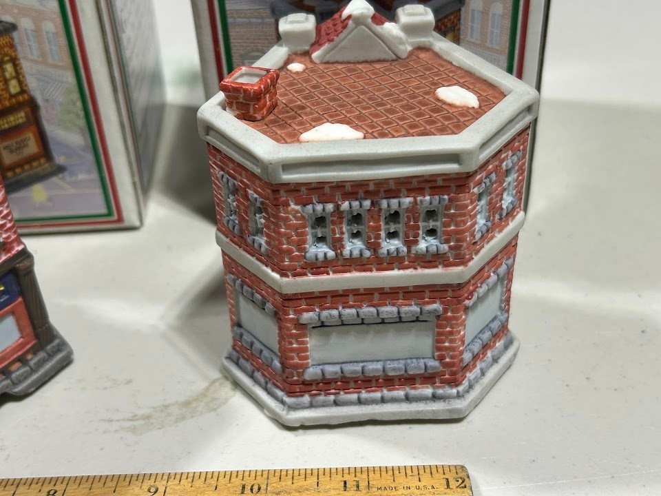 American Landmarks Collection, set of three old time village stores.