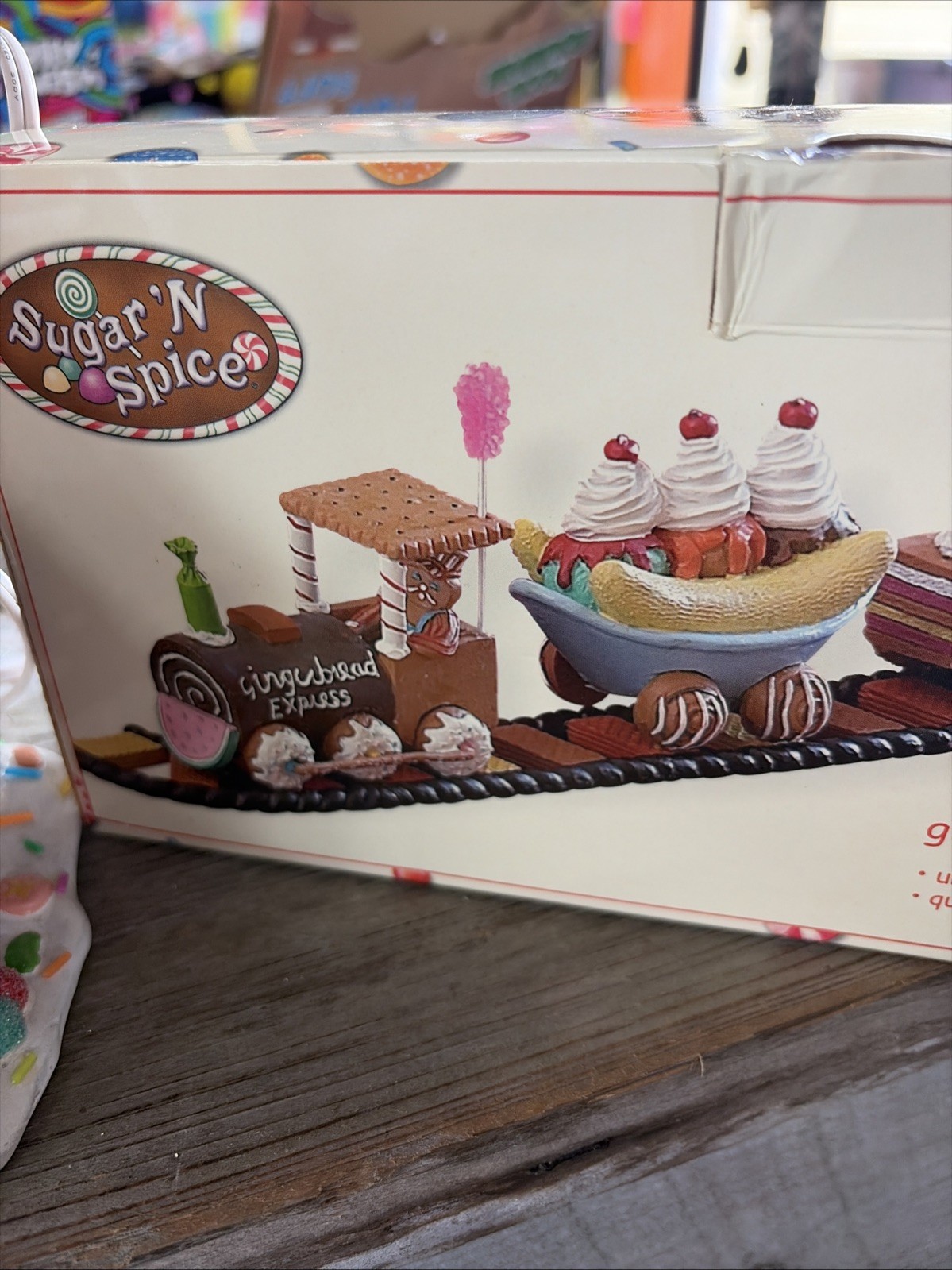 NEW Lemax Sugar ‘N Spice Gingerbread Express Train & Track Set of 8 Holiday 2004