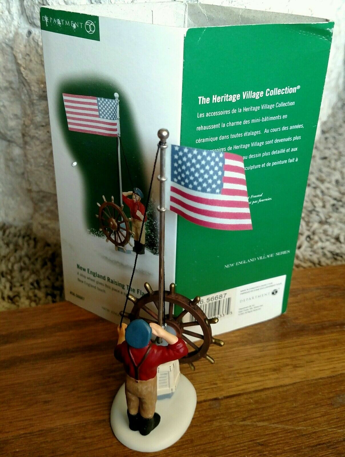 New England Raising The Flag #56687 Department 56 – BUYER GUARANTEE