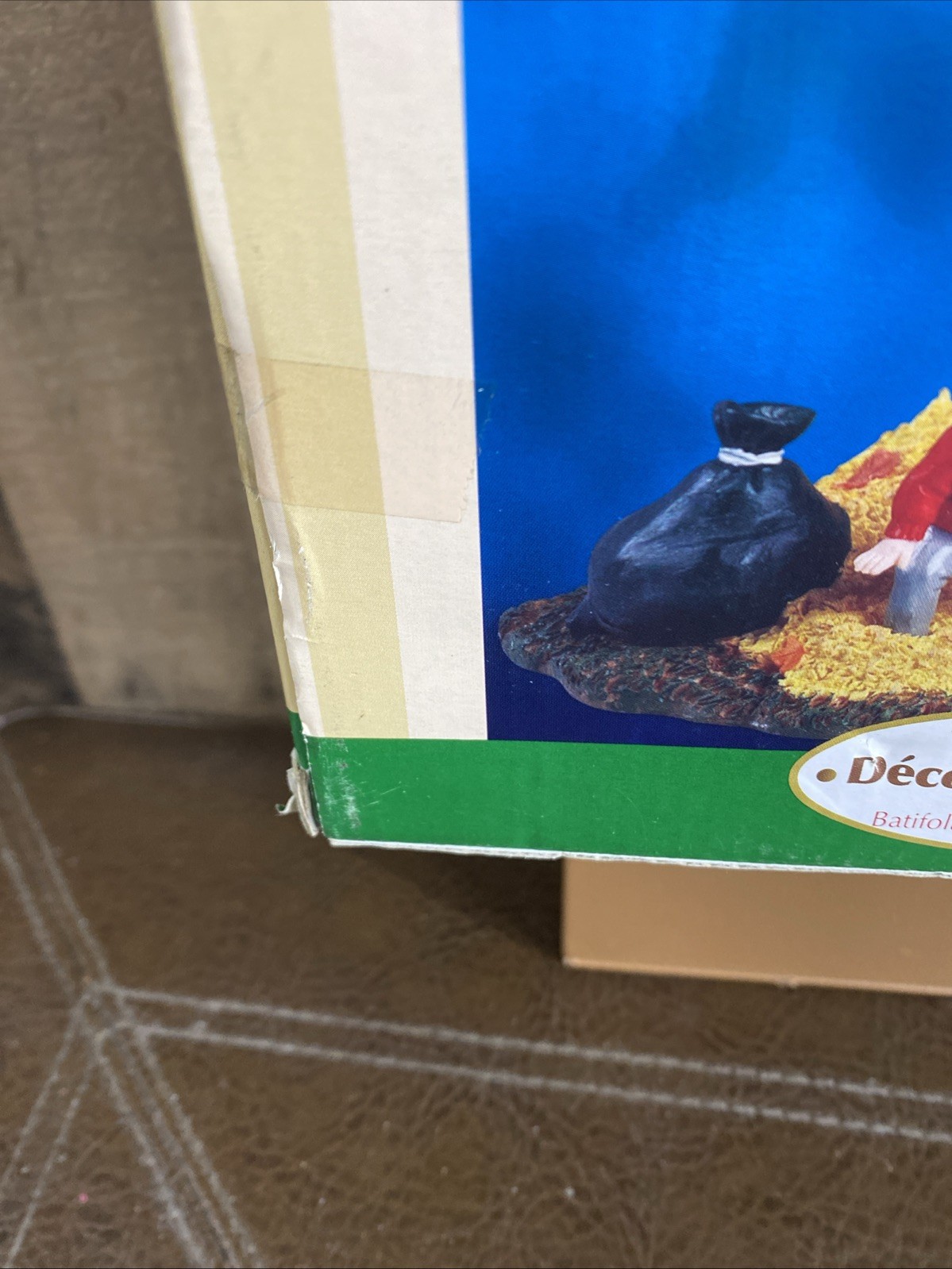 Lemax Table Decoration 2005 Leafpile Frolic #53506 NEW In Box table Accent Vtg