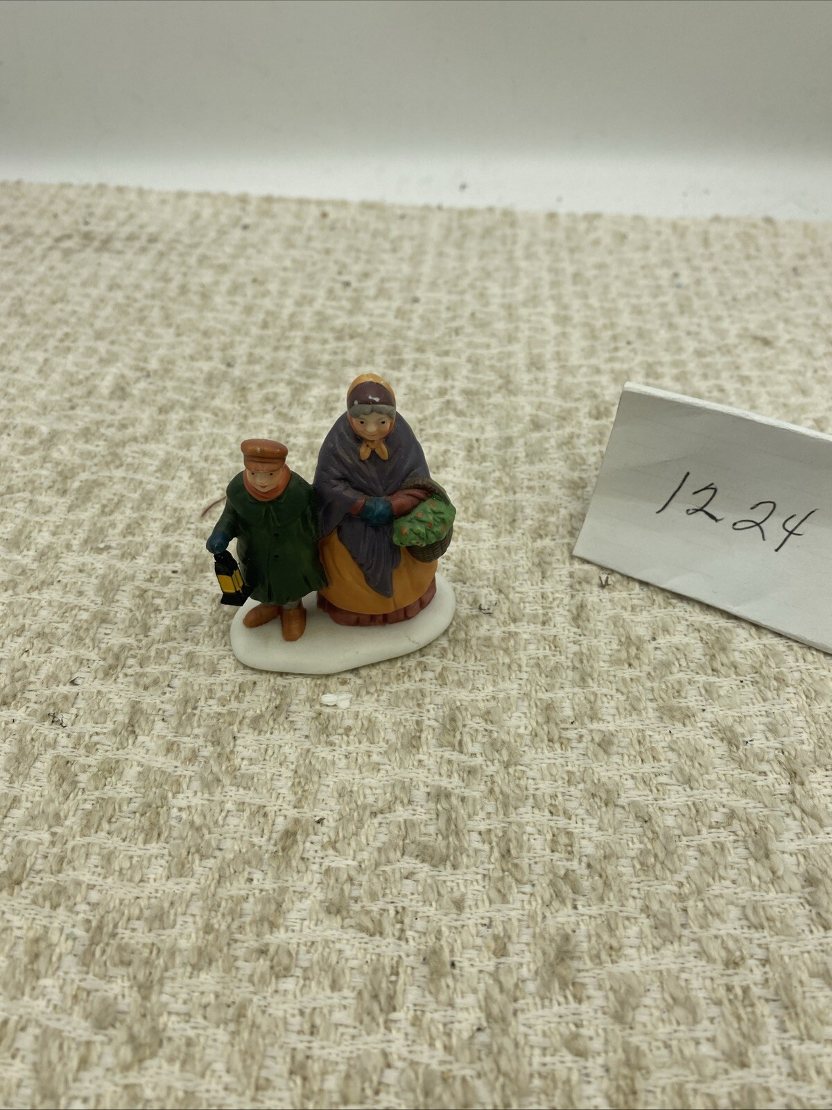 Department 56 Carolers on the Doorstep Woman Boy Christmas Village Figurine