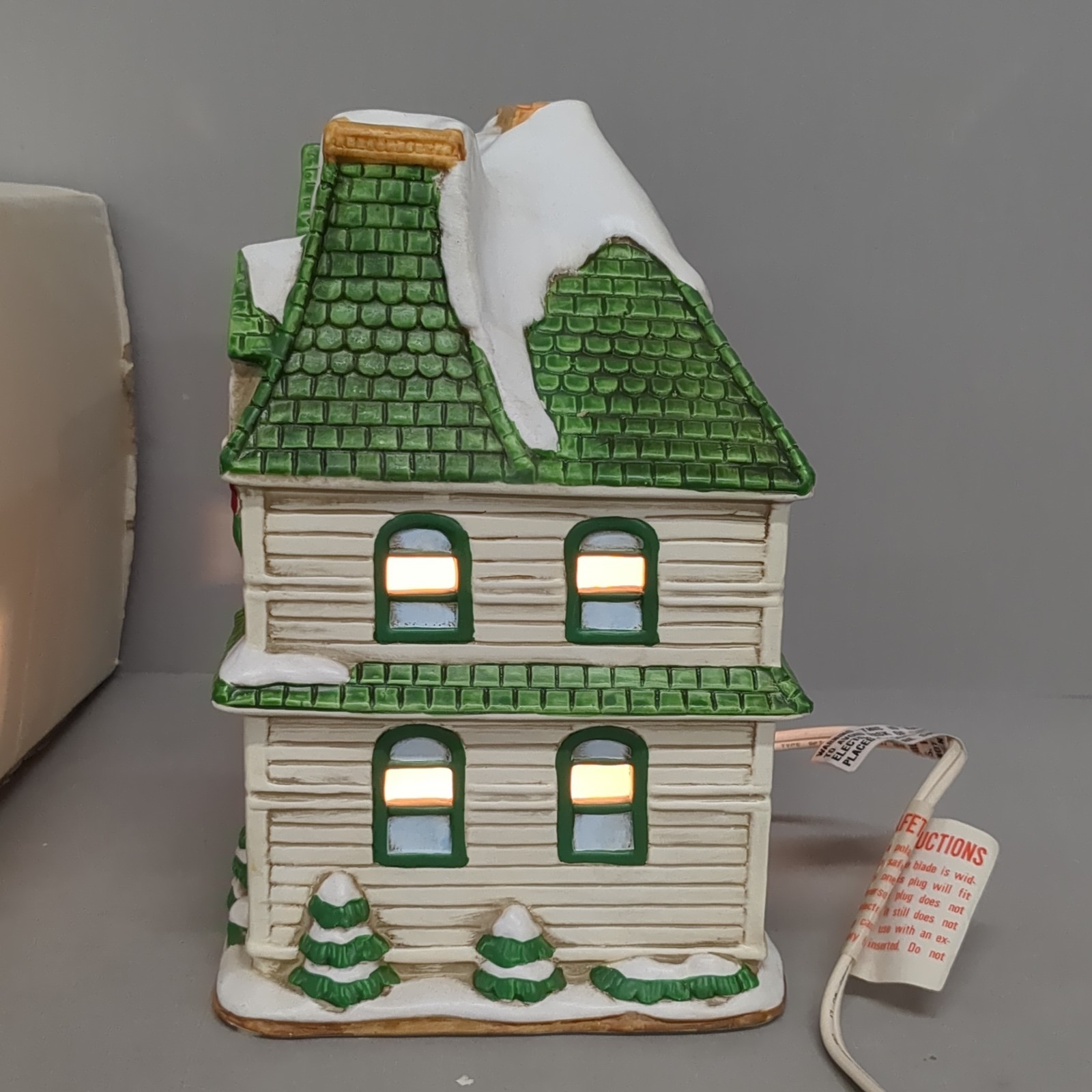 Lefton Colonial Christmas Village Burnside House Home Lighted 00717 Vtg 1992