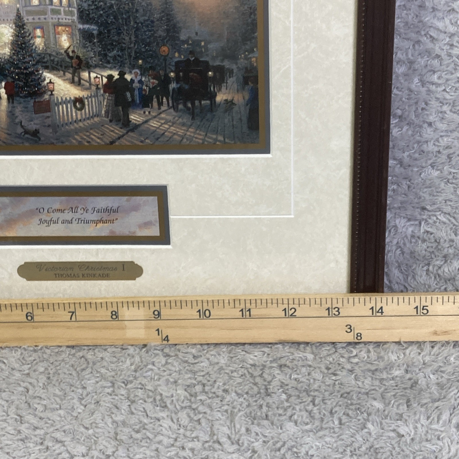 Thomas Kinkade Victorian Christmas I Painting Framed COA 1 Of 3 In Series